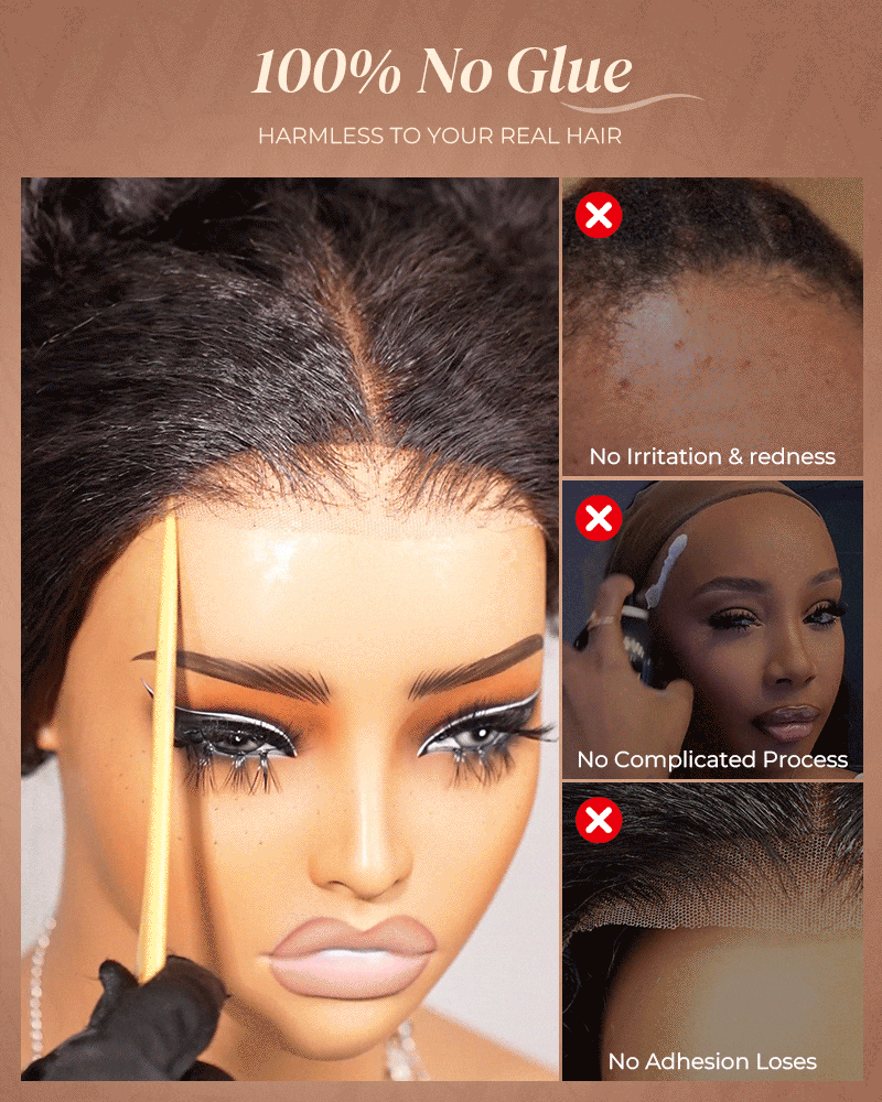 3D Lace Half Wig Water Wave Wig