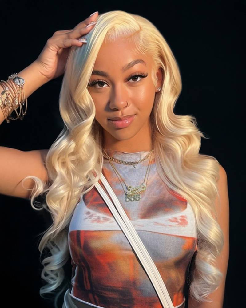 Arabella 6x5 invisible knots Glueless 613 Blonde Silky Straight Wig Pre-cut Lace Beginner Friendly