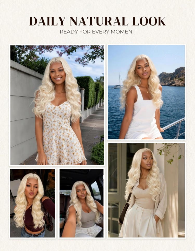 $100-$50 | Arabella 613 Blone Body Wave Headband Wig Human Hair Glueless Wig