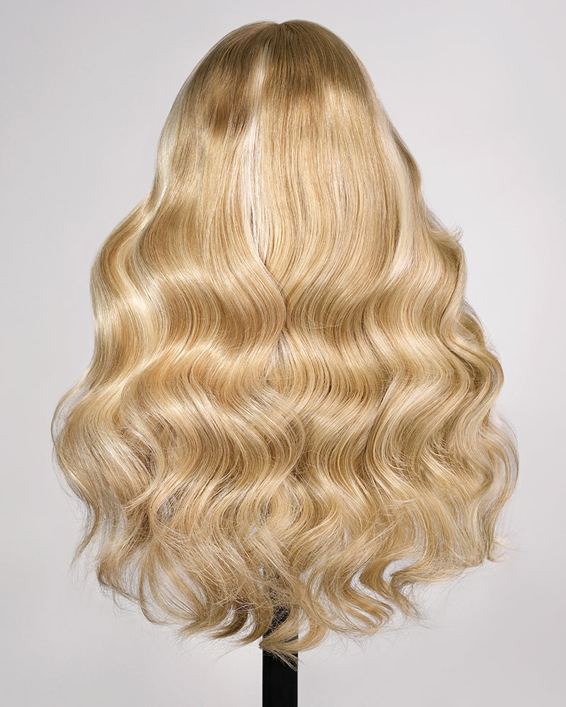 Arabella 13x6 Three-Go™ Blonde Khaki Highlight Glueless Loose Body Wave With Drawstring 100% Human Hair Wig