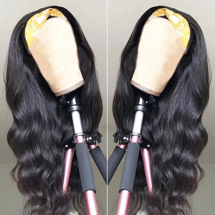 20" = $90 | Arabella Machine Made Natural Black Body Wave Wig For Beginners 100% human hair wig