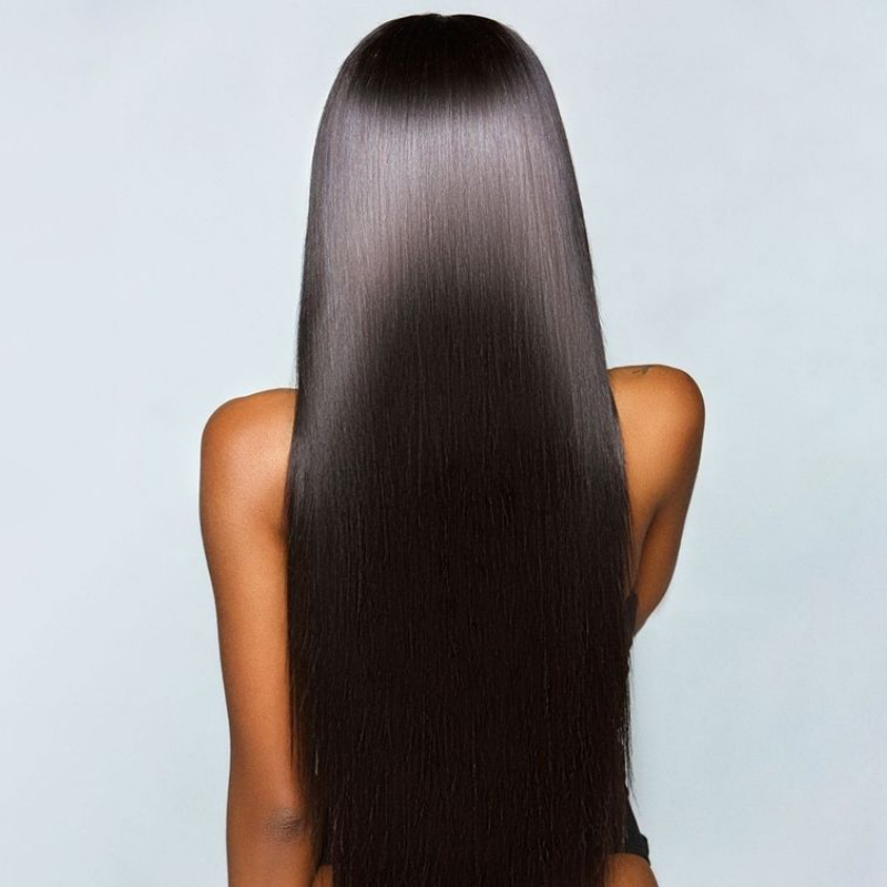Arabella Luxury 6x5 invisible knots Glueless 36 Inches Long Length Silky Straight Wig Pre-cut Lace Natural Black Beginner Friendly