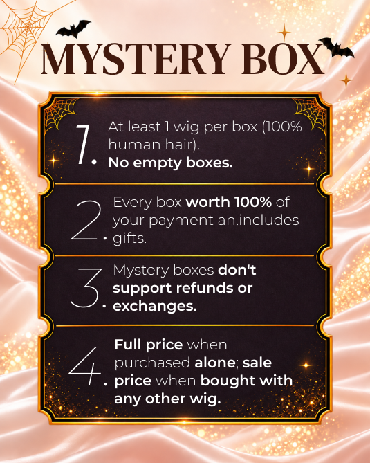 Arabella Halloween Mystery Box – +$149 for 1 Random Wig (24-30" Human Hair) Worth $195-$519