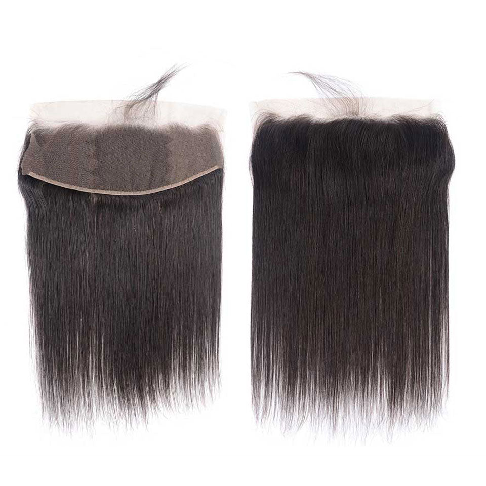 15A Mink Hair Double Drawn Raw Virgin Human Hair Weaves Straight Hair 3 Bundles with Frontal Closure - arabellahair.com