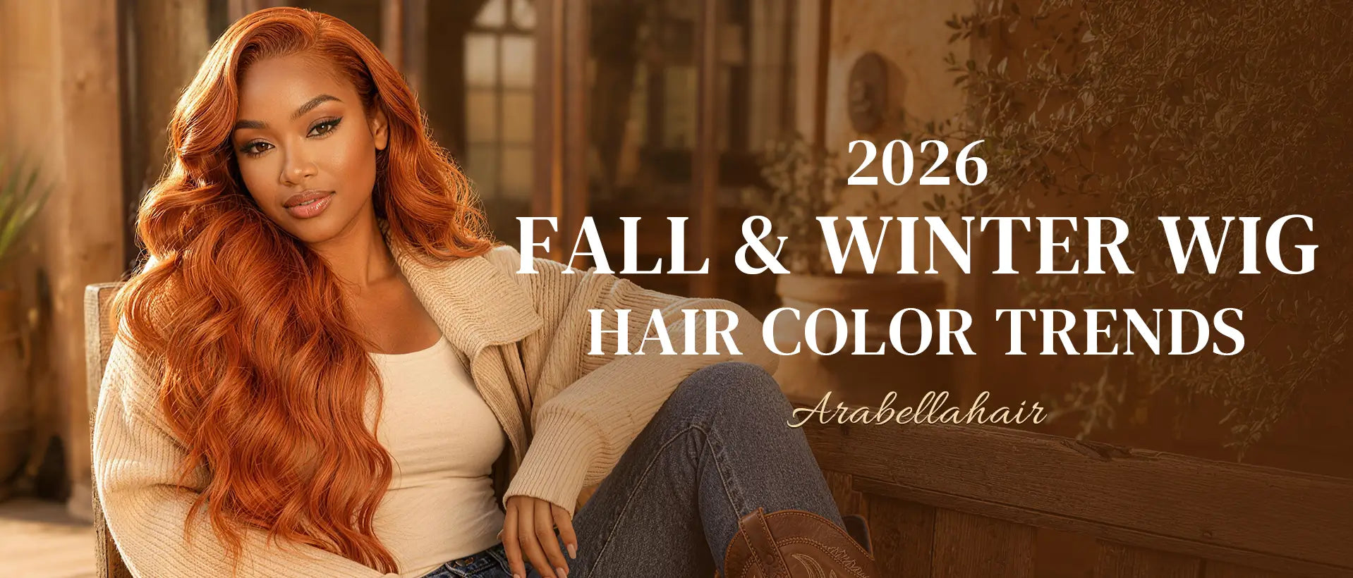 2026 Fall Winter Wig Hair Color Trends copper ginger hair wig red hair