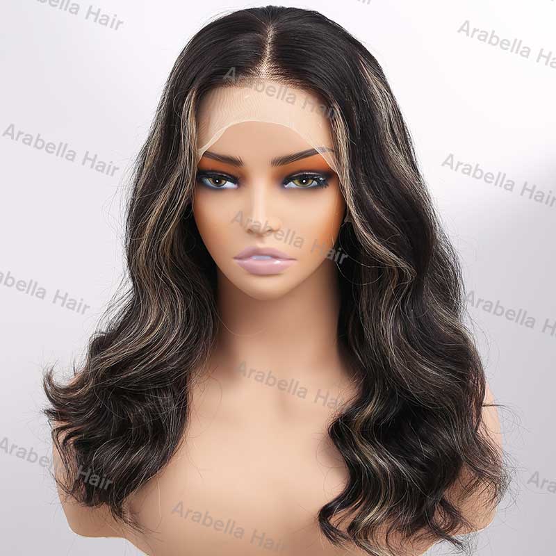 22&quot;=$150 | Arabella 13x4 Pre-All Glueless Honey Blonde Highlights On Black Loose Wave Wig Invisible Knots Realistic Hairline