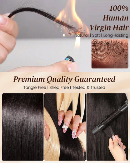 Arabella 12A Jerry Curly with Burmese Curly 3 Bundles Human Hair Weft Dark Brown Highlights Unprocessed Virgin Hair Weave