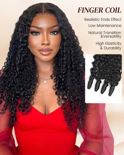 Arabella 12A Jerry Curly with Burmese Curly 3 Bundles Human Hair Weft Natural Color Unprocessed Virgin Hair Weave