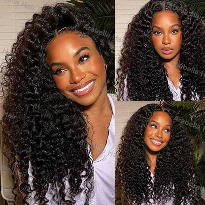 【Clearance Sale】Glueless 5x5 Lace Curly Bohemian Style Natural Color Lace Frontal Colored Human Hair Wig