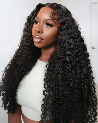 13x6 Lace Frontal Water Wave Natural Black Human Hair Wig- Arabella Hair