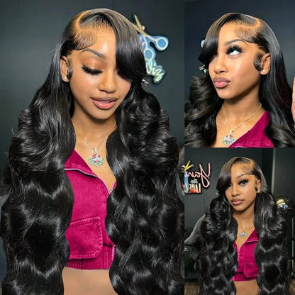 Easy-Wear Body Wave Glueless 13x4 Lace Wig Breathable Cap &amp; Bleached Knots Human Hair