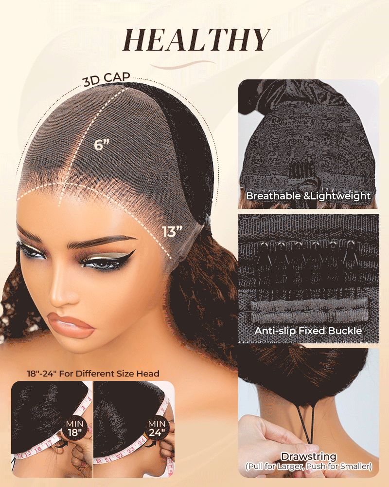 Arabella 6x5/13x6 Glueless Wig Ombre Platinum Blonde Balayage Highlights Loose Body Wave Wig Pre-cut Lace Beginner Friendly