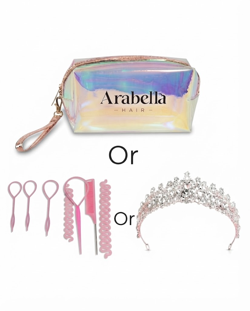 New Subscriber-Only FREE Gift on $50+ Orders (Random Makeup Bag or Braiding Kit or Diamond Crown• Limited to 1 Per Customer)