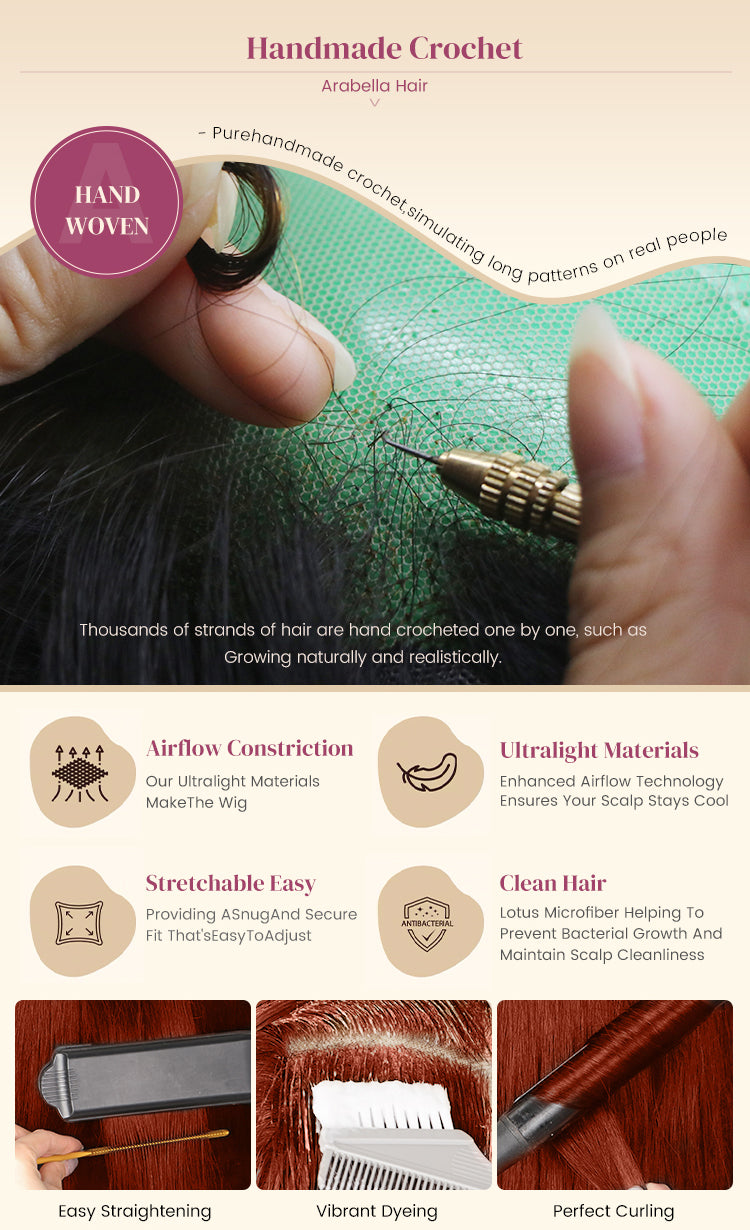 Reddish Brown Wig Creation Poster