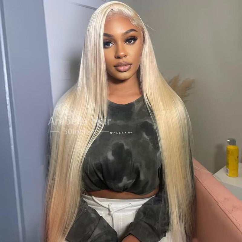 【30&quot; Super Sale】Minimalist Blonde Series Glueless 13x4 Lace Front Pre-Bleached Knots Light Color Body Wave/Straight Human Hair Wig