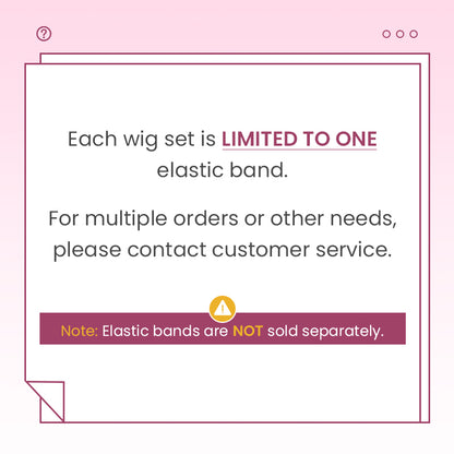 Adjustable Elastic Band-Limit: 1 band per wig