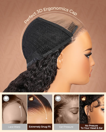 Arabella 3D Lace Half Wig Yak Straight Wig