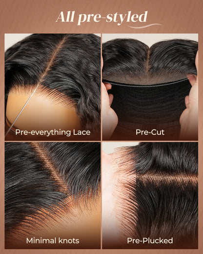Arabella 3D Lace Half Wig Yak Straight Wig