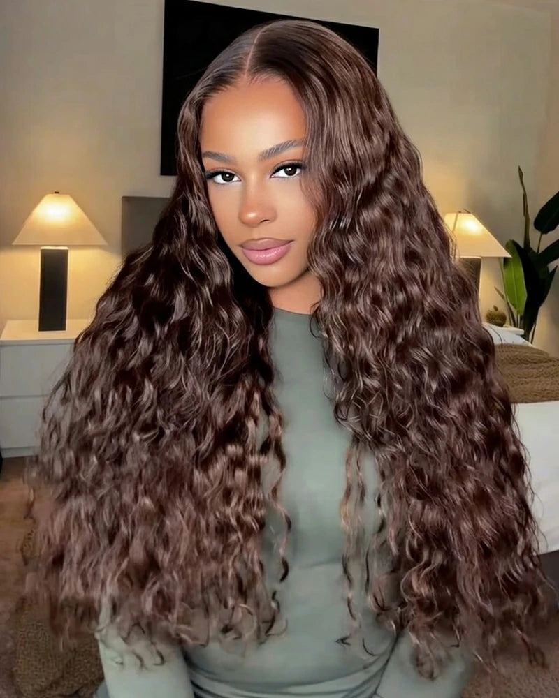 Arabella 13x6 Three-Go™ Glueless Wig Bohemian Curl With Drawstring Natural Black 100% Human Hair Wig