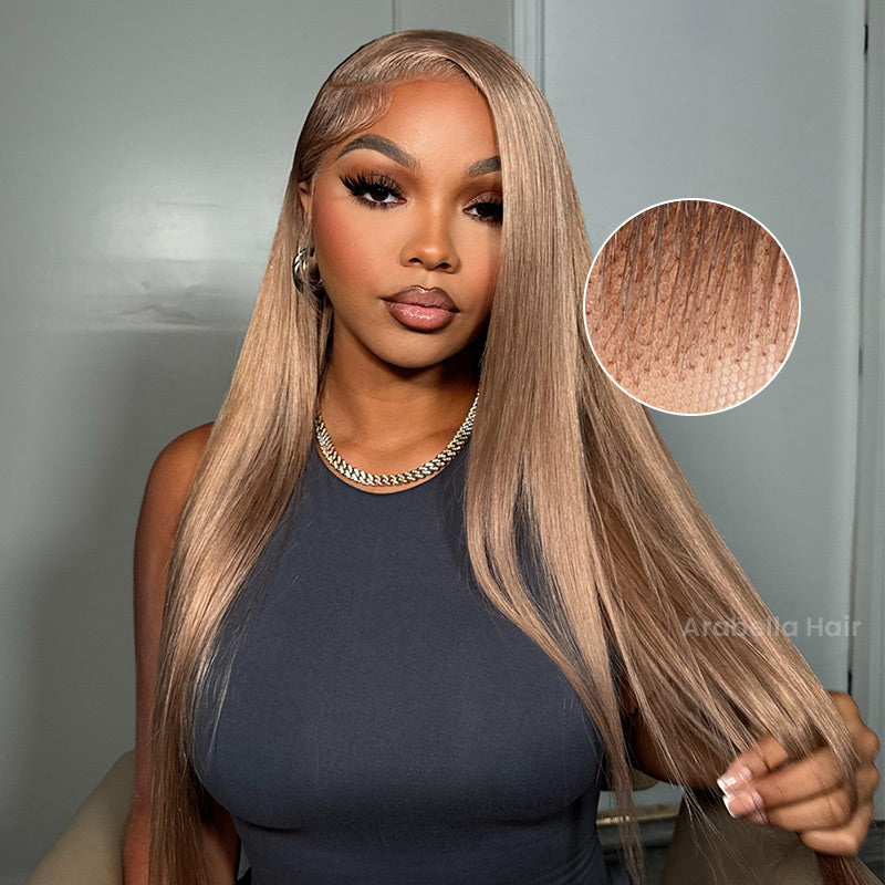 【30&quot; Super Sale】Minimalist Blonde Series Glueless 13x4 Lace Front Pre-Bleached Knots Light Color Body Wave/Straight Human Hair Wig