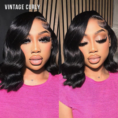 Minimalist Short Bob: Pre Plus Layered Wig - 6x5 Pre-Cut Lace Celebrity Style C Part Human Hair