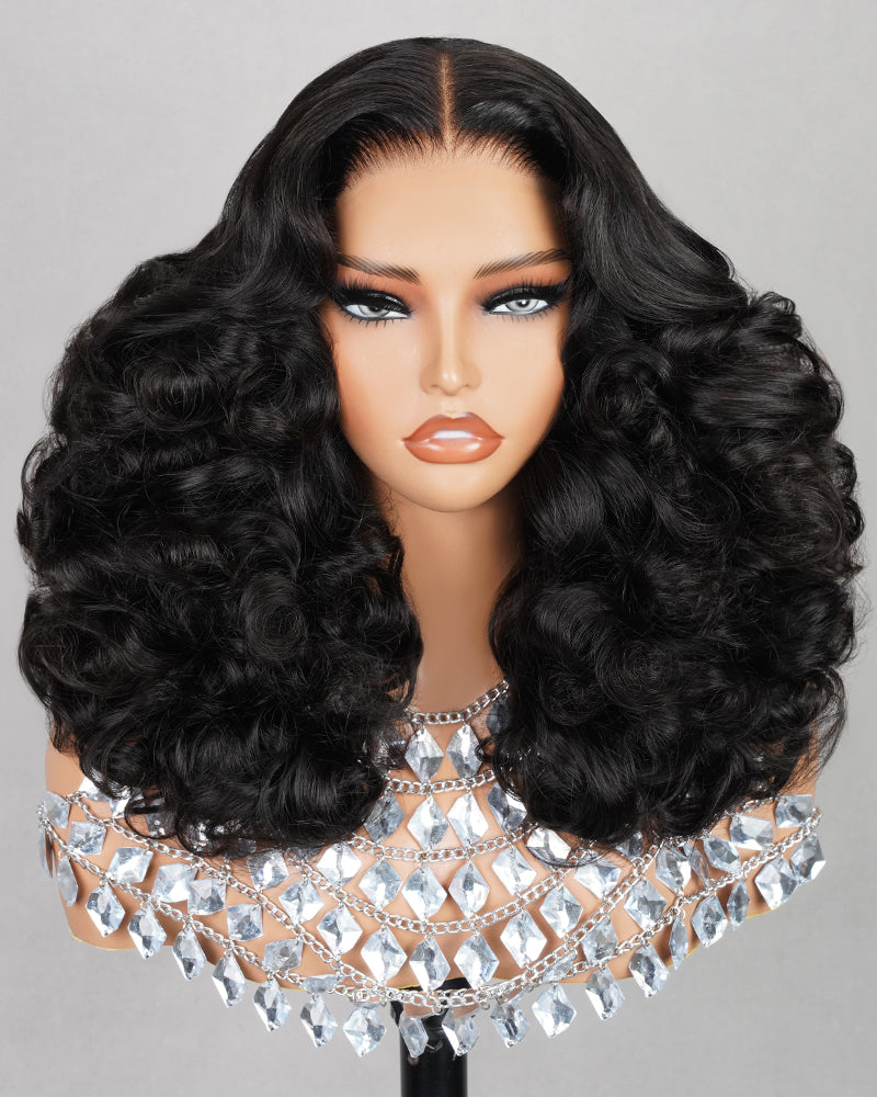 Arabella 6x5/6x6/13x4 Lace Glueless Body Wave Wig Pre-cut Lace Natural Black Beginner Friendly