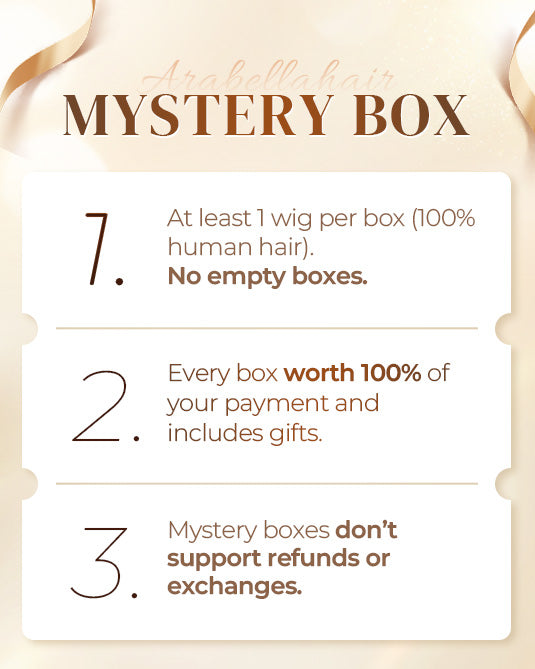 Arabella Mystery Box – $59 for 1 Random Wig (10-18" Human Hair) Worth $119-$199