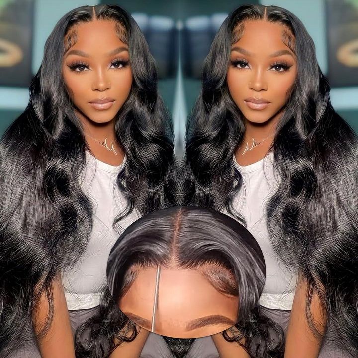 Easy-Wear Body Wave Glueless 13x4 Lace Wig Breathable Cap &amp; Bleached Knots Human Hair