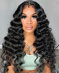 13x4 Breathable Cap Lace Frontal Wig | Loose Wave Ear-to-ear Glueless Lace Pre-Bleached Knots Human Hair