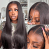 DOPAMINE Hair Glueless 6x5 Pre-Cut Lace Closure Straight Easy-Wear Upgrade HD Lace Natural Black Human Hair Wig Beginner-Friendly
