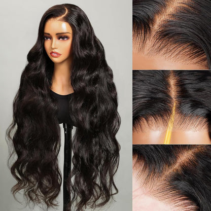 【30&quot; Super Sale】Minimalist Series Glueless 13x4 Lace Front Pre-Bleached Knots Natural Black Body Wave/Straight/Curly Human Hair Wig