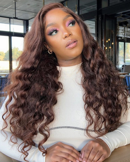 Arabella Women Dark Brown Natural Loose Wave Wig
