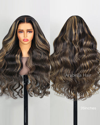 【Flash Sale】13x4 Lace Body Wave/Straight Balayage Highlight Colored Lace Front Wig Human Hair Wig