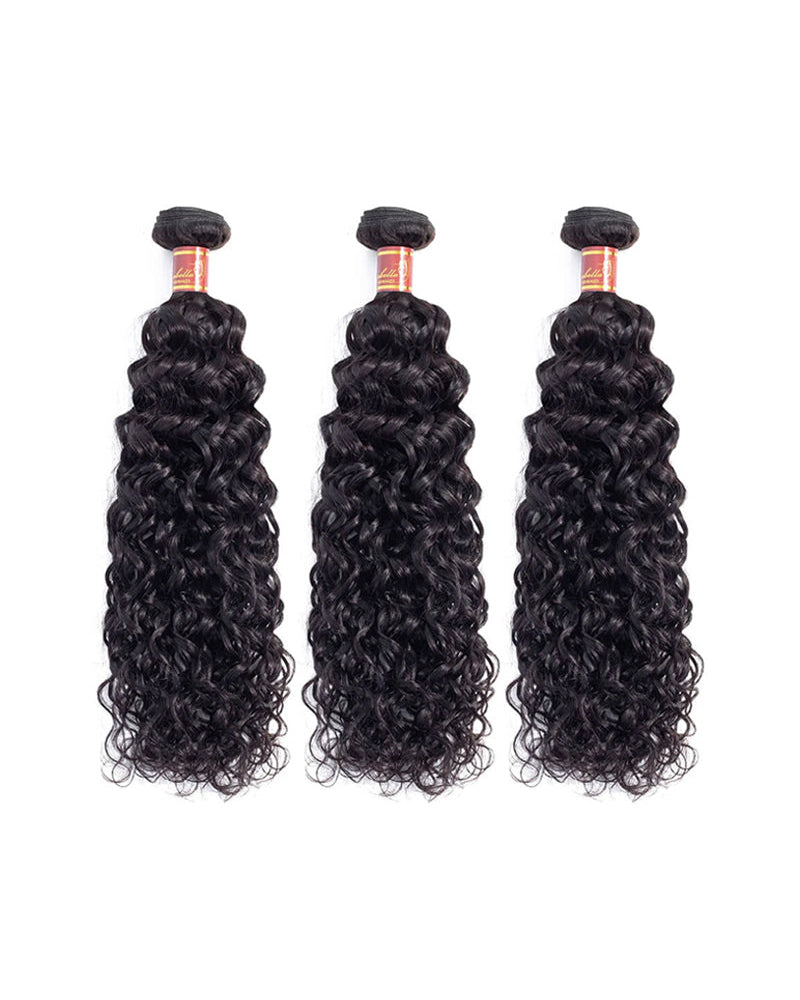 {12A 3Pcs} Water Wave Unprocessed Virgin Hair 3 Bundles Human Hair