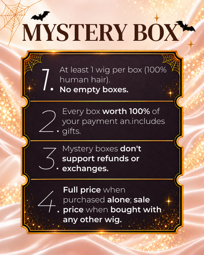 Arabella Halloween Mystery Box – +$149 for 1 Random Wig (24-30" Human Hair) Worth $195-$519