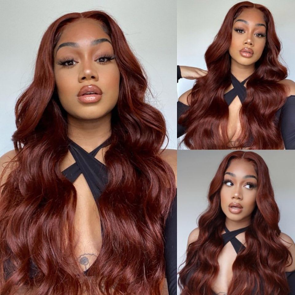 Glueless 6x5 Pre-Cut Lace Colored Easy-Wear Body Wave Human Hair Wig Beginner-Friendly