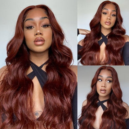 Glueless 6x5 Pre-Cut Lace Colored Easy-Wear Body Wave Human Hair Wig Beginner-Friendly