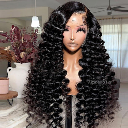 【30&quot; Super Sale】Minimalist Series Glueless 13x4 Lace Front Pre-Bleached Knots Natural Black Body Wave/Straight/Curly Human Hair Wig