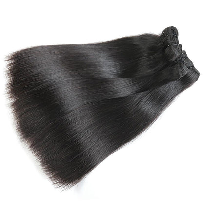 15A Mink Hair Double Drawn Raw Virgin Human Hair Weaves Straight Hair 3 Bundles with  Frontal Closure - arabellahair.com