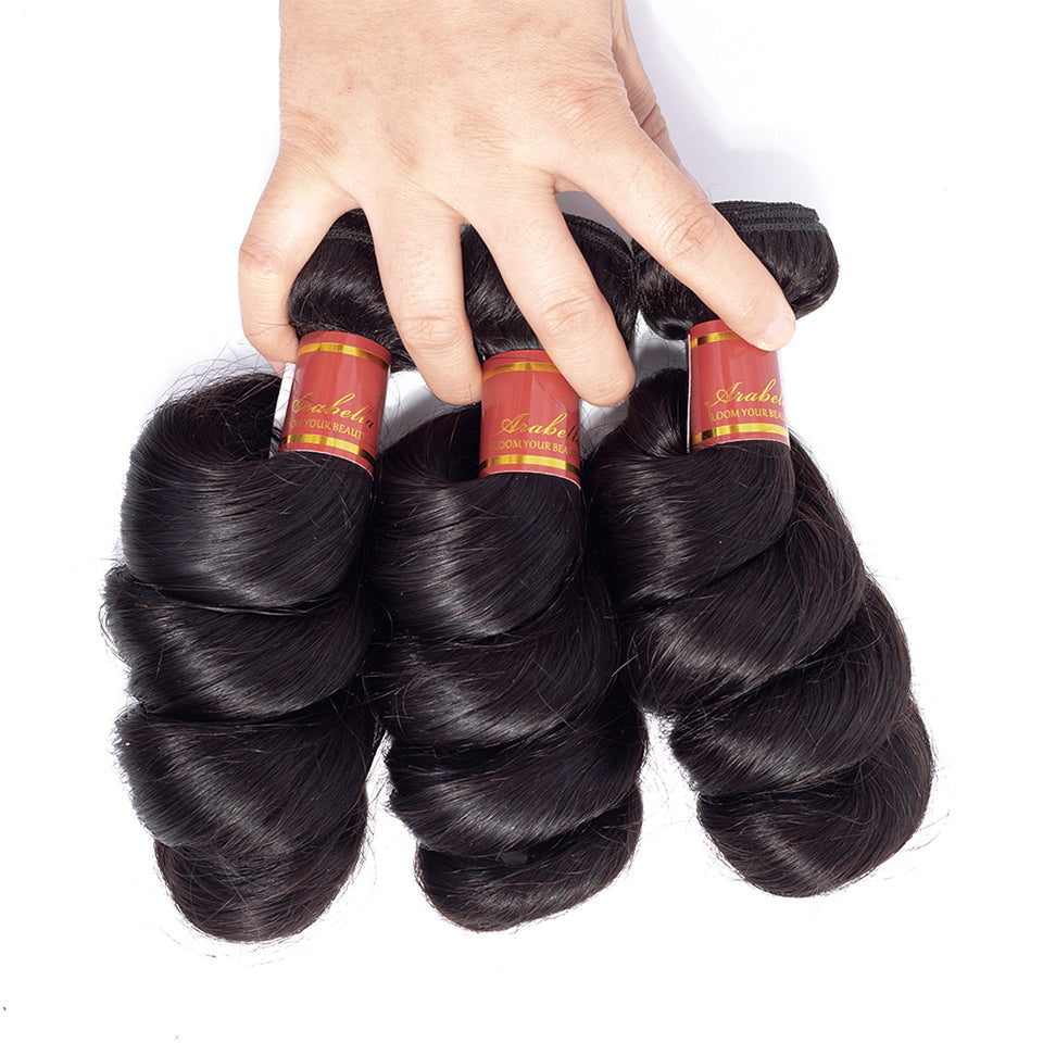 Loose Wave Virgin Human Hair 3 bundles Human Hair - arabellahair.com