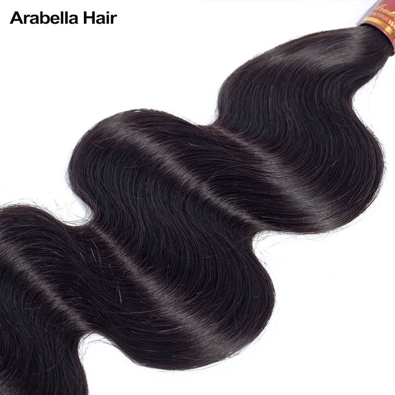 {15A 3Pcs} Body Wave Virgin Human Hair Weave 3 Bundles/pack 15A Grade Natural Black Arabella Hair 