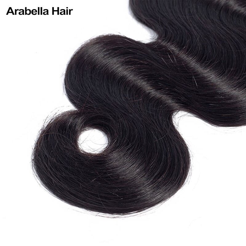 {15A 3Pcs} Body Wave Virgin Human Hair Weave 3 Bundles/pack 15A Grade Natural Black Arabella Hair 