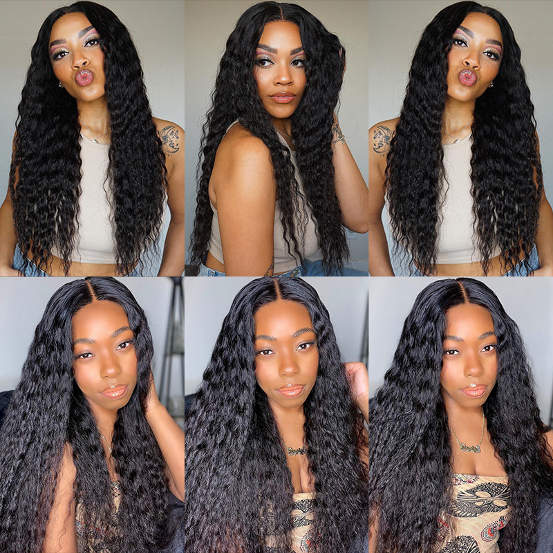 【Clearance Sale】Glueless 5x5 Lace Curly Bohemian Style Natural Color Lace Frontal Colored Human Hair Wig