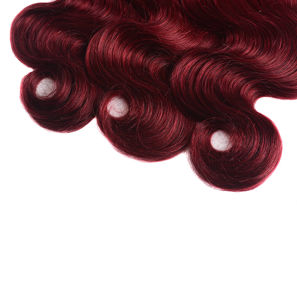 Ombre T1b/99J Body Wave 3 Bundles/pack - arabellahair.com